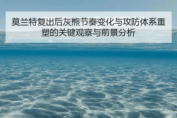 莫兰特复出后灰熊节奏变化与攻防体系重塑的关键观察与前景分析 - kaiyun